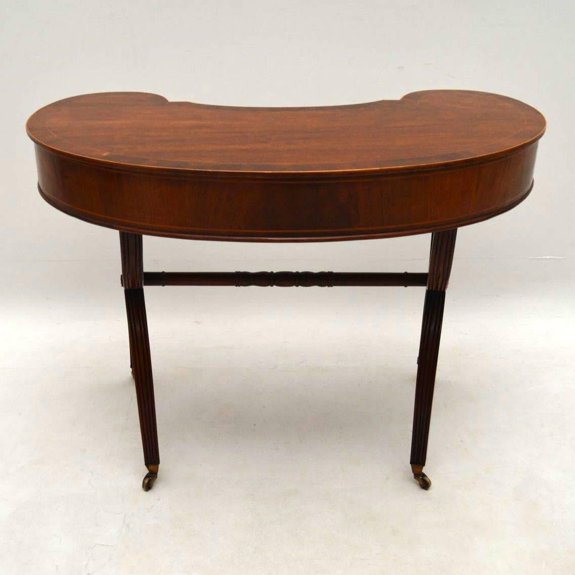 antique kidney shaped dressing table