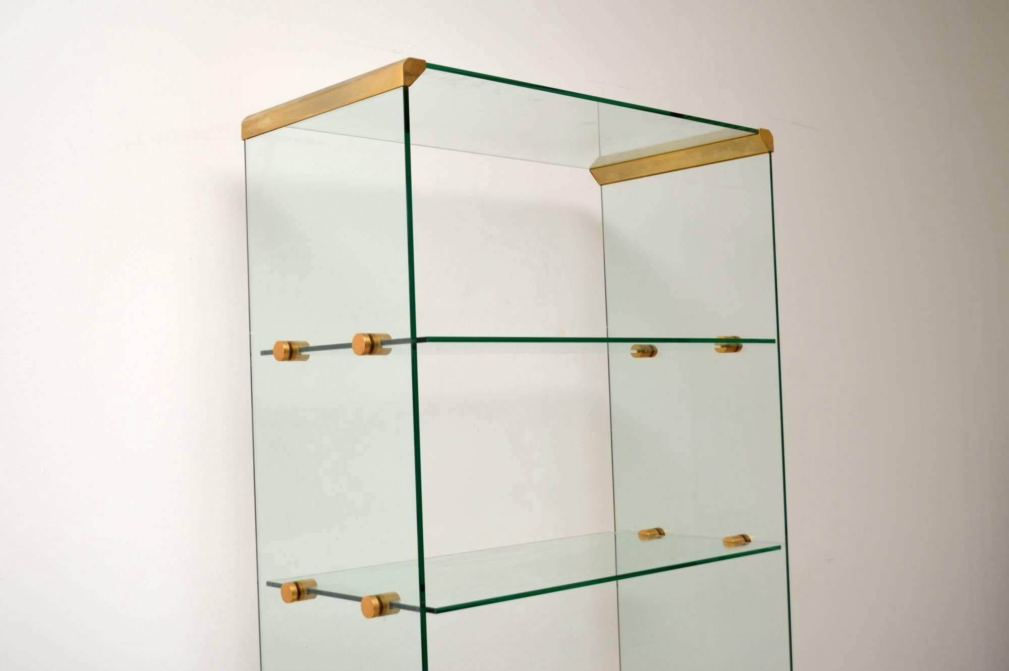 italian glass display cabinet