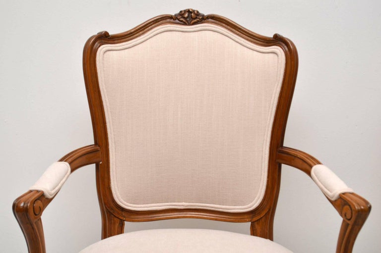 Pair Of Antique French Walnut Salon Chairs At 1stdibs Pair of Antique French Walnut Salon Chairs In Excellent Condition For Sale In London, GB - Pair Of Antique French Walnut Salon Chairs At 1stdibs