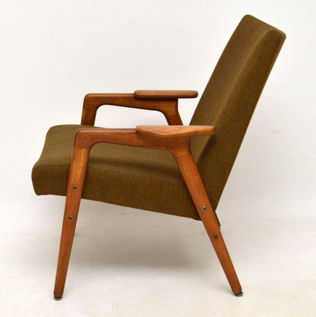 1960s Swedish Vintage Teak Armchair by Yngve Ekstrom In Good Condition In London, GB
