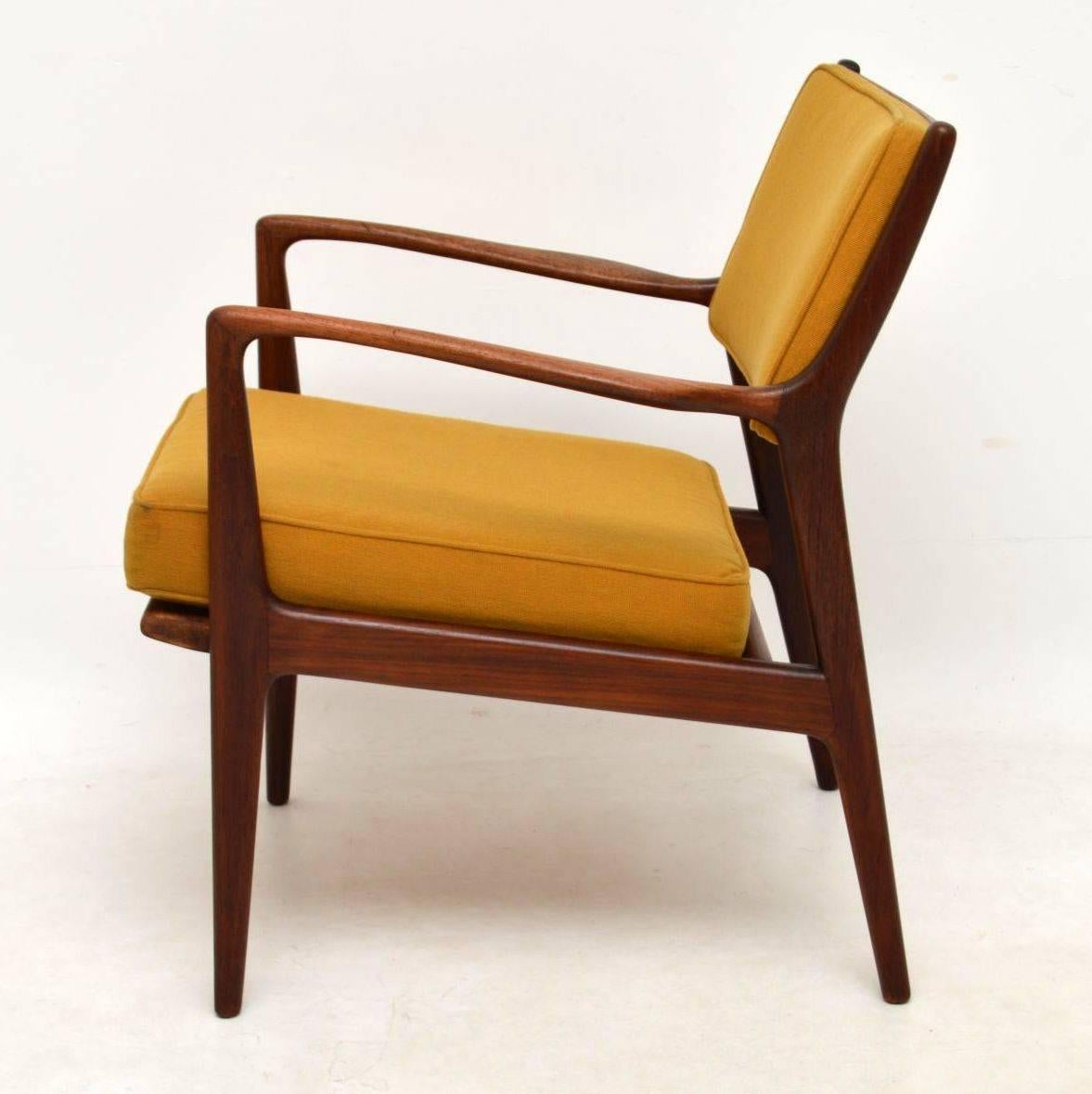 Mid-20th Century 1960s, Swedish Vintage Teak Armchair by Karl-Erik Ekselius