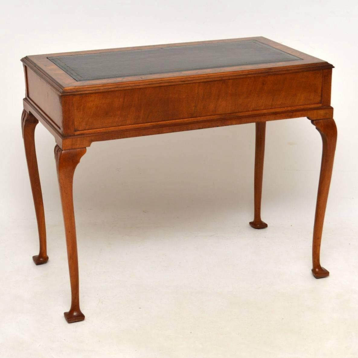  Antique Burr Walnut Writing Table In Excellent Condition In London, GB