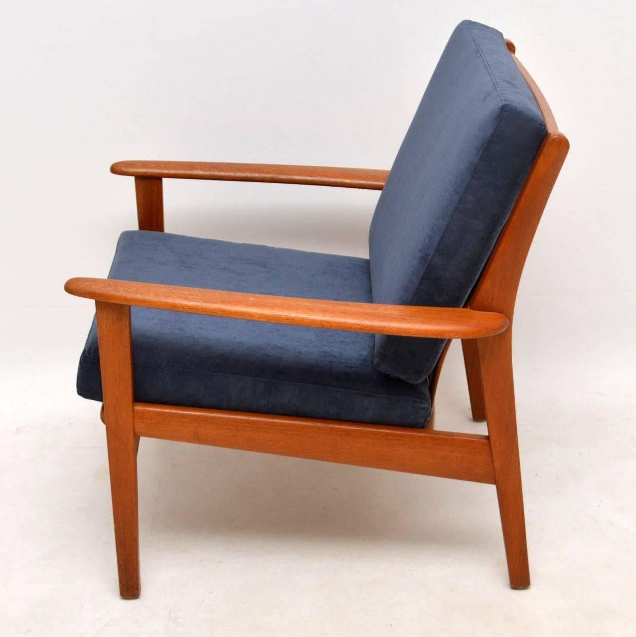1960s Pair of Swedish Teak Vintage Armchairs In Excellent Condition In London, GB