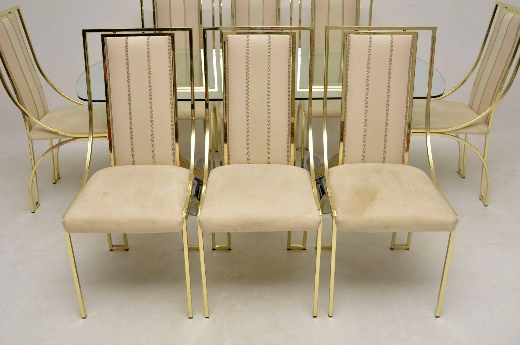 1970s Italian Vintage Dining Table and eight Chairs by Renato Zevi 2