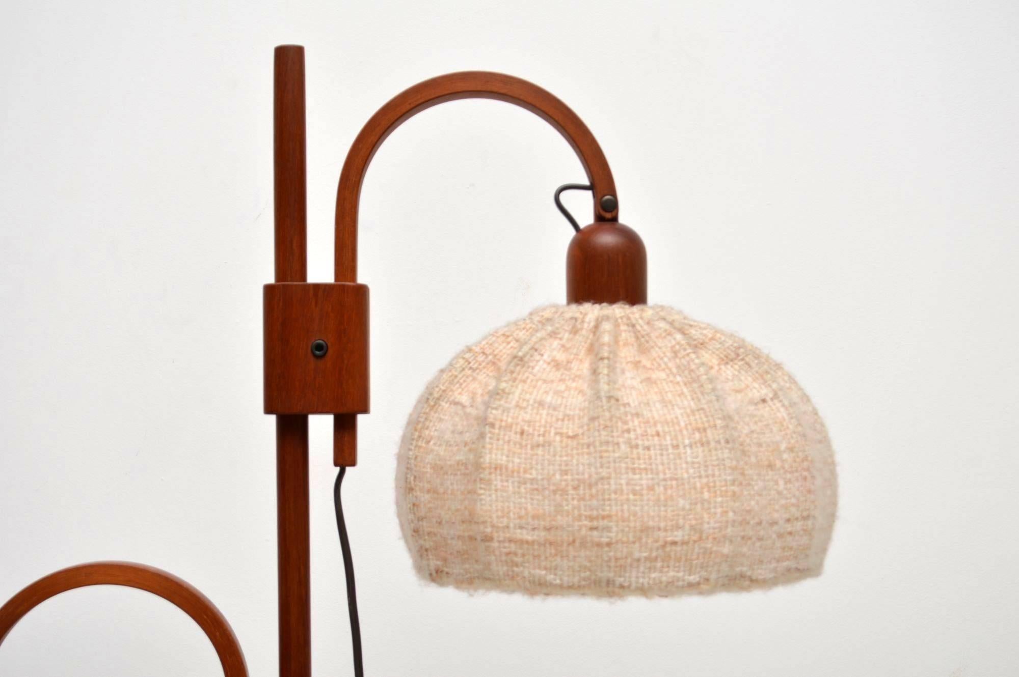 1960s Danish Teak Vintage Floor Lamp In Excellent Condition In London, GB