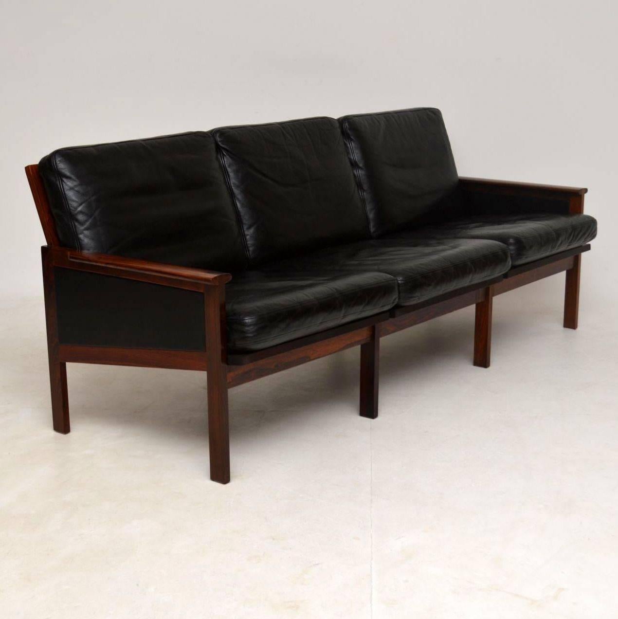 Mid-Century Modern 1950s Vintage Danish Capella Sofa by Illum Wikkelso