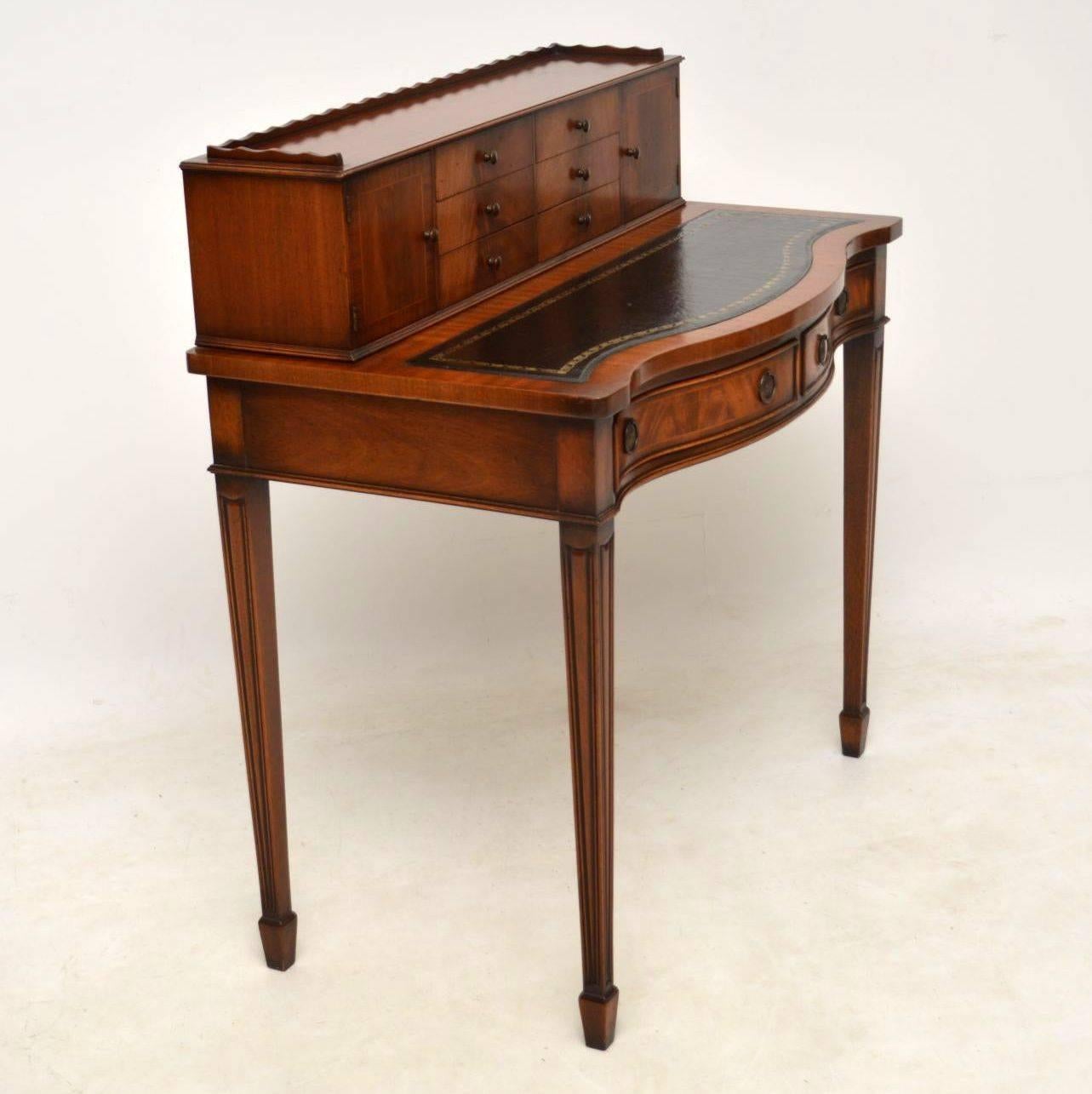 English Antique Mahogany Desk or Writing Table