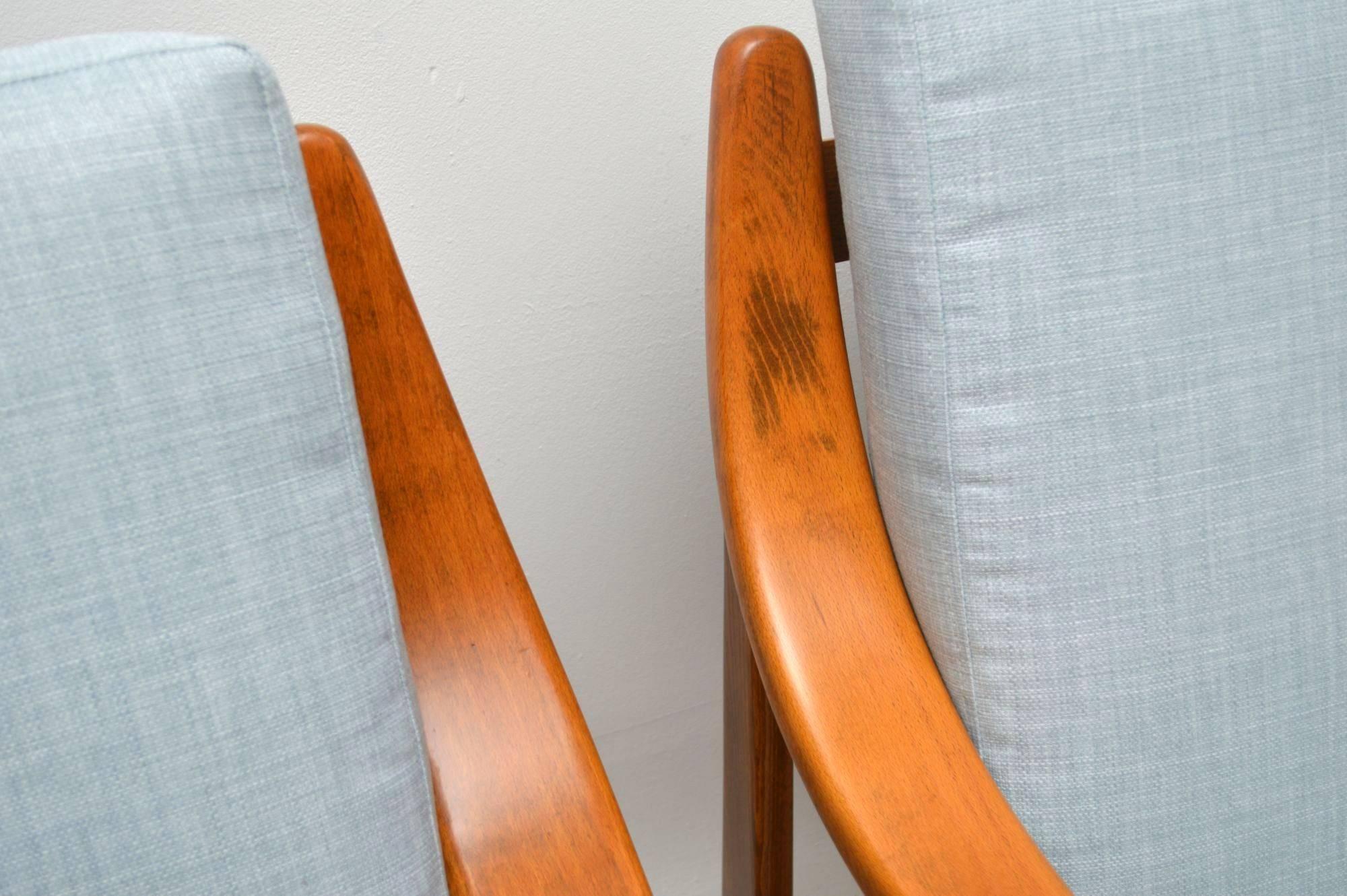 1960s Pair of Danish Vintage Armchairs 3