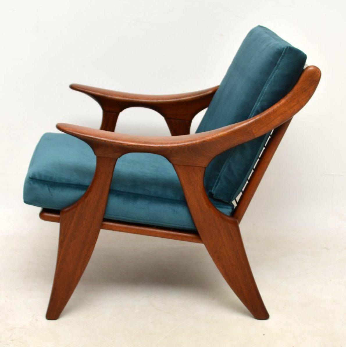 Wood 1960s Pair of Vintage Armchairs by De Ster Gelderland