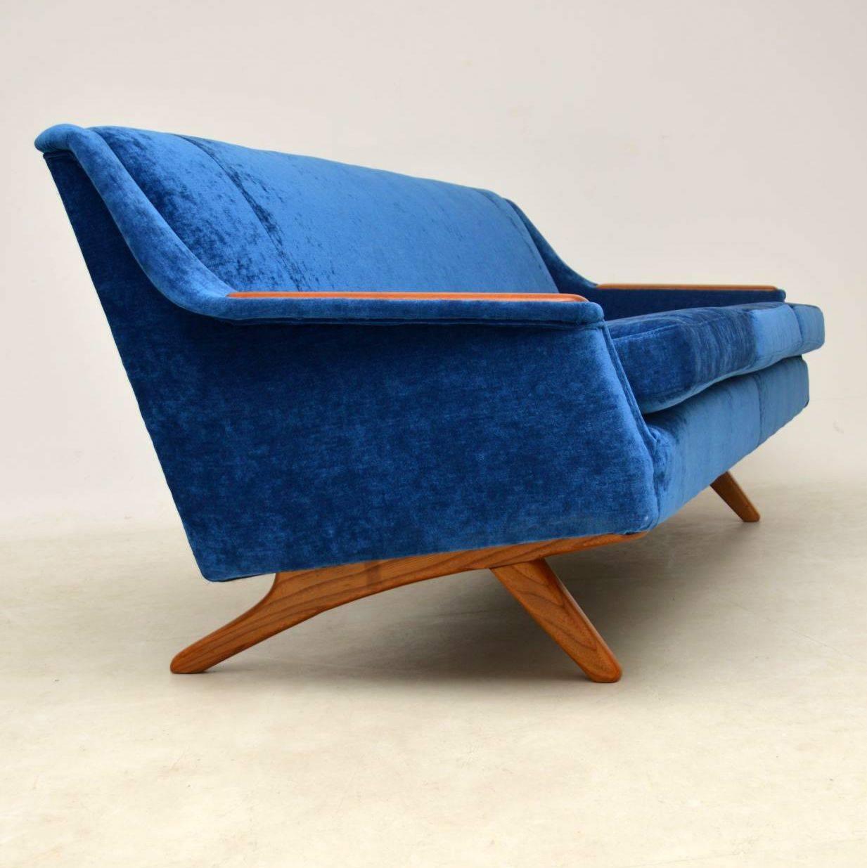 Mid-Century Modern 1960s Vintage Sofa by Illum Wikkelsø for Westnofa