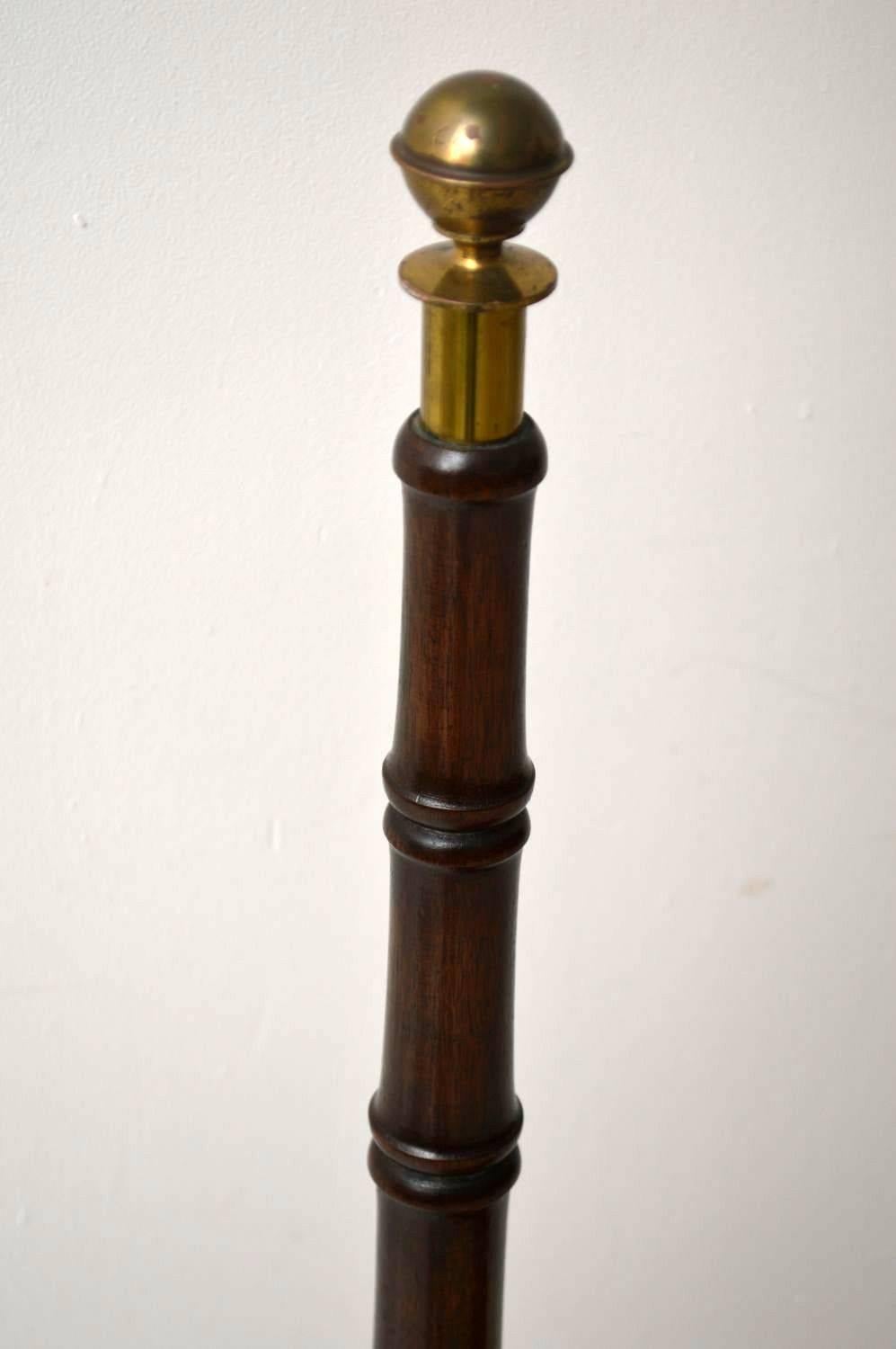 Antique Mahogany and Leather Library Steps In Excellent Condition In London, GB