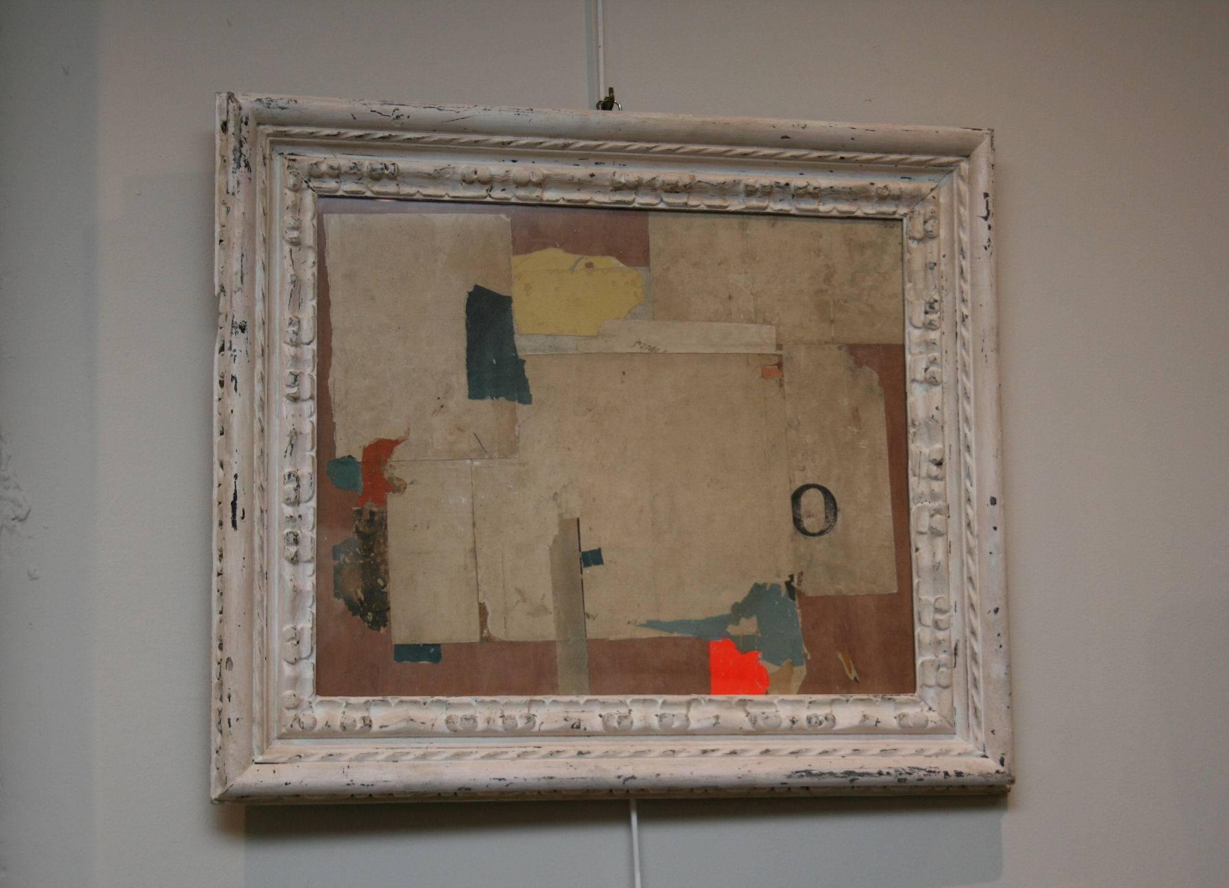 Abstract collage by Huw Griffith

A fine collage featuring beautiful antique papers. The abstract forms and colours quietly allow the viewer to create their own perceptions. This is a peaceable work, either reaching out for attention or carrying