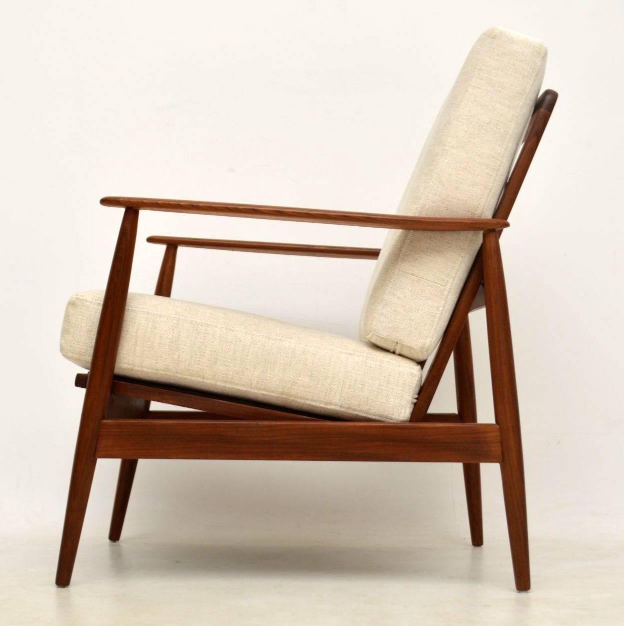 Swedish 1960s Pair of Vintage Walnut Armchairs
