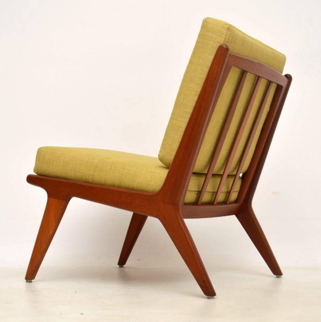 1960s Danish Teak Vintage Slipper Chair 1