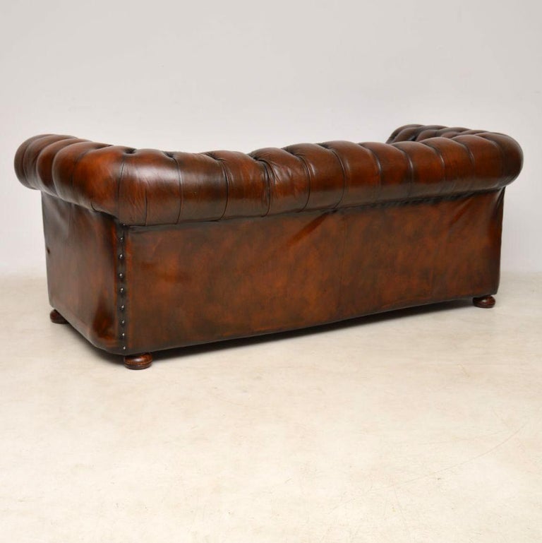 Antique Deep Oned Leather Chesterfield Sofa At 1stdibs Antique Deep Oned Leather Chesterfield Sofa For 4