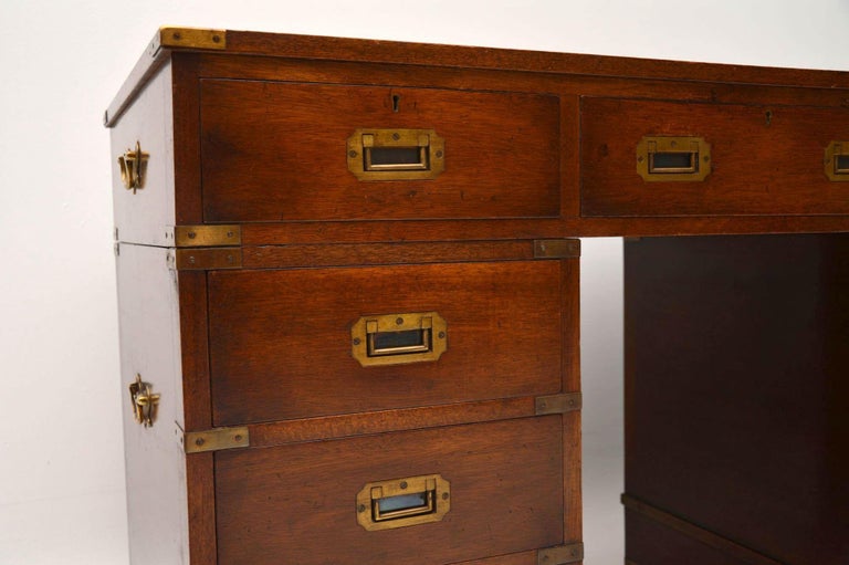 Antique Military Campaign Style Mahogany Desk For Sale At 1stdibs Antique Military Campaign Style Mahogany Desk For Sale 2 - Antique Military Campaign Style Mahogany Desk For Sale At 1stdibs
