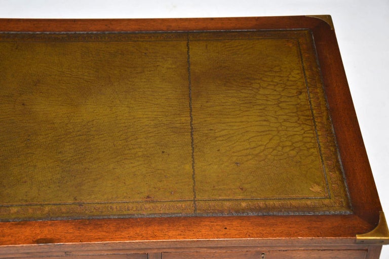 Antique Military Campaign Style Mahogany Desk At 1stdibs Antique Military Campaign Style Mahogany Desk For Sale 5 - Antique Military Campaign Style Mahogany Desk At 1stdibs