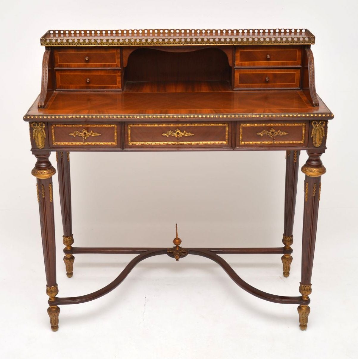 Antique French Ormolu Mounted Bonheur Du Jour Desk