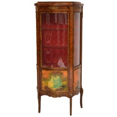 Antique French Style Ormolu-Mounted Display Cabinet