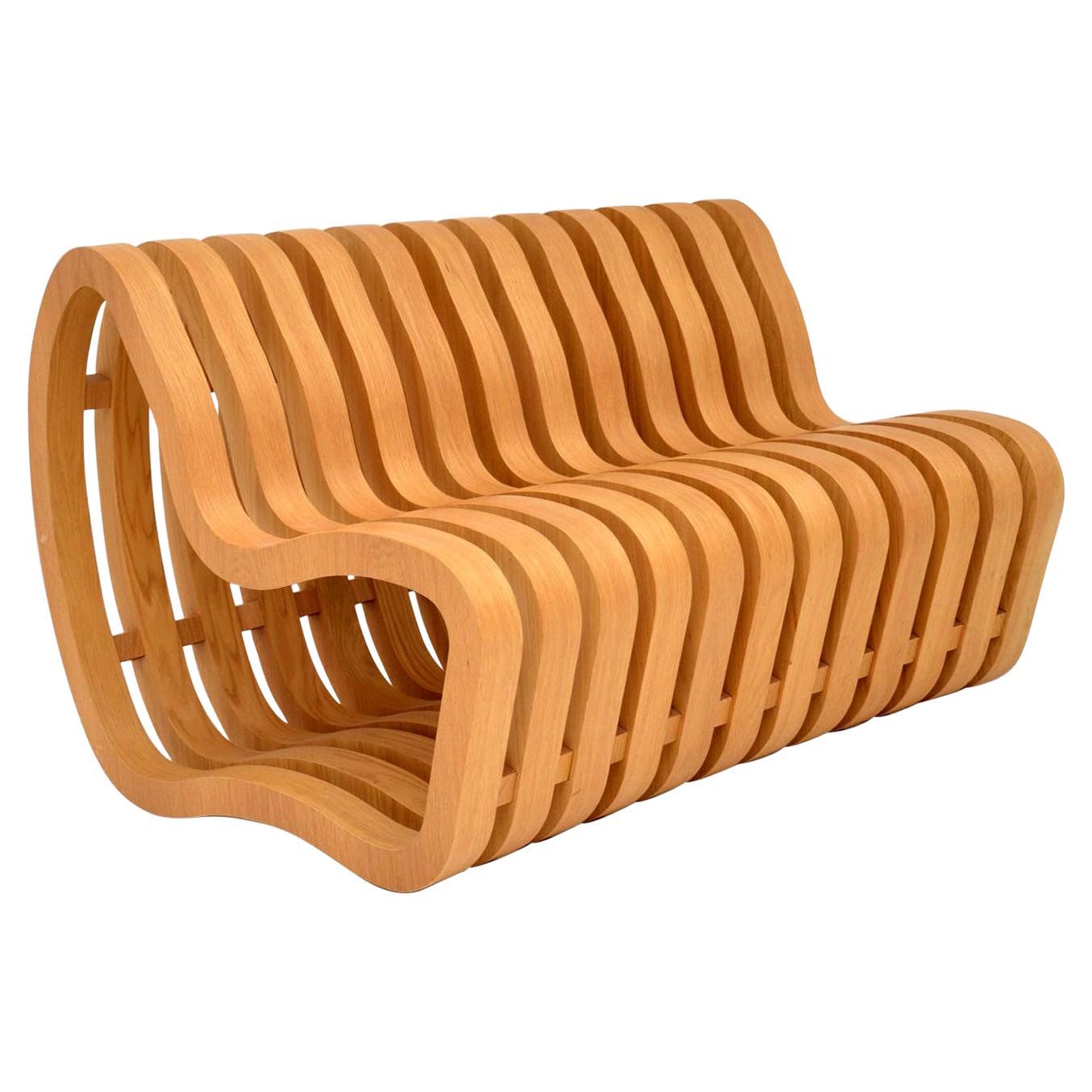 Modernist “Curve Bench” by Nina Moeller Designs For Sale