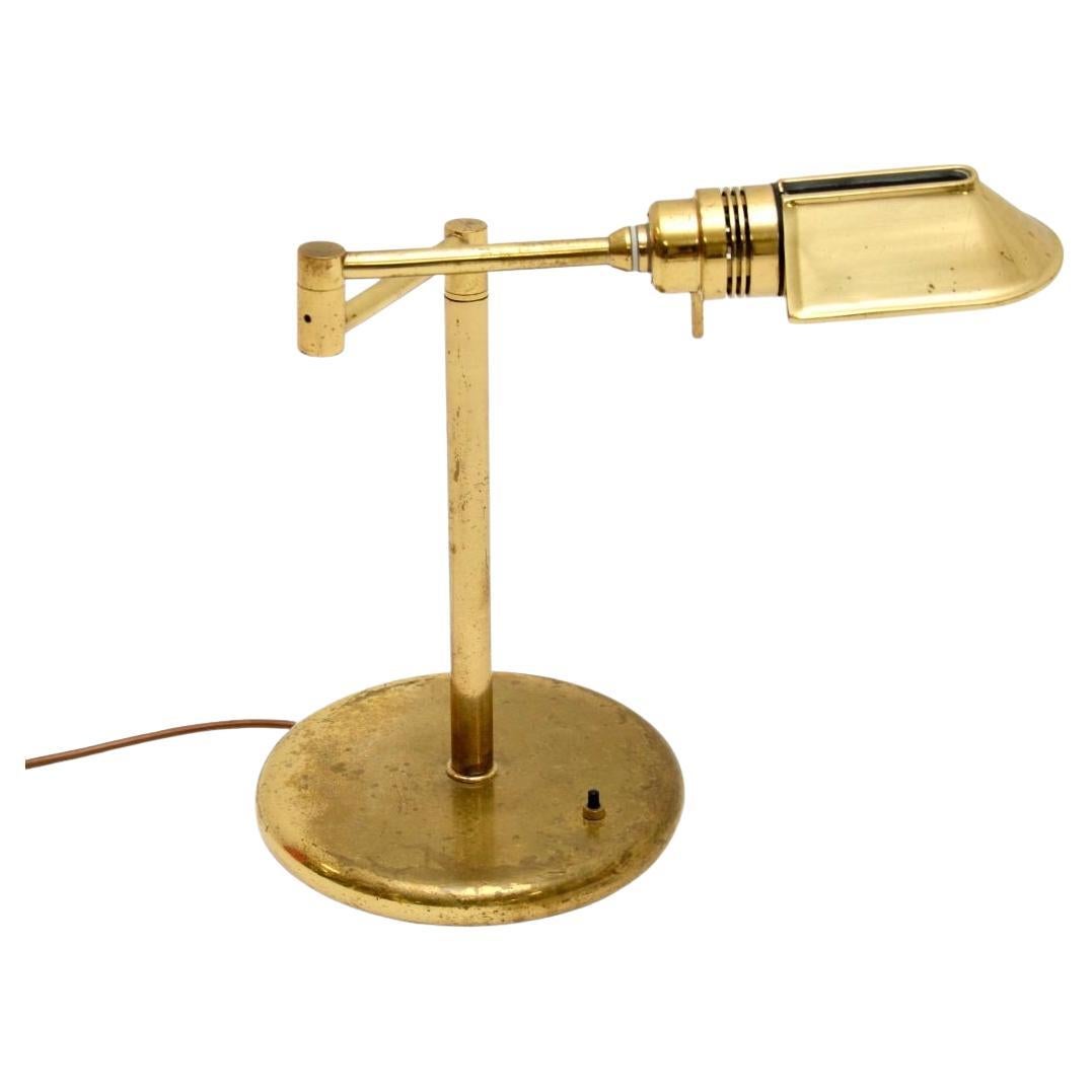 Vintage Brass Desk Lamp