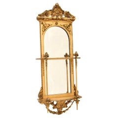 Antique Victorian Period Gilt Wood Mirror