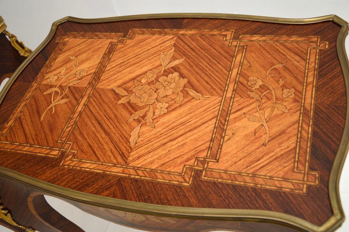 Pair of Antique French Louis XVI Style Side Tables For Sale 2