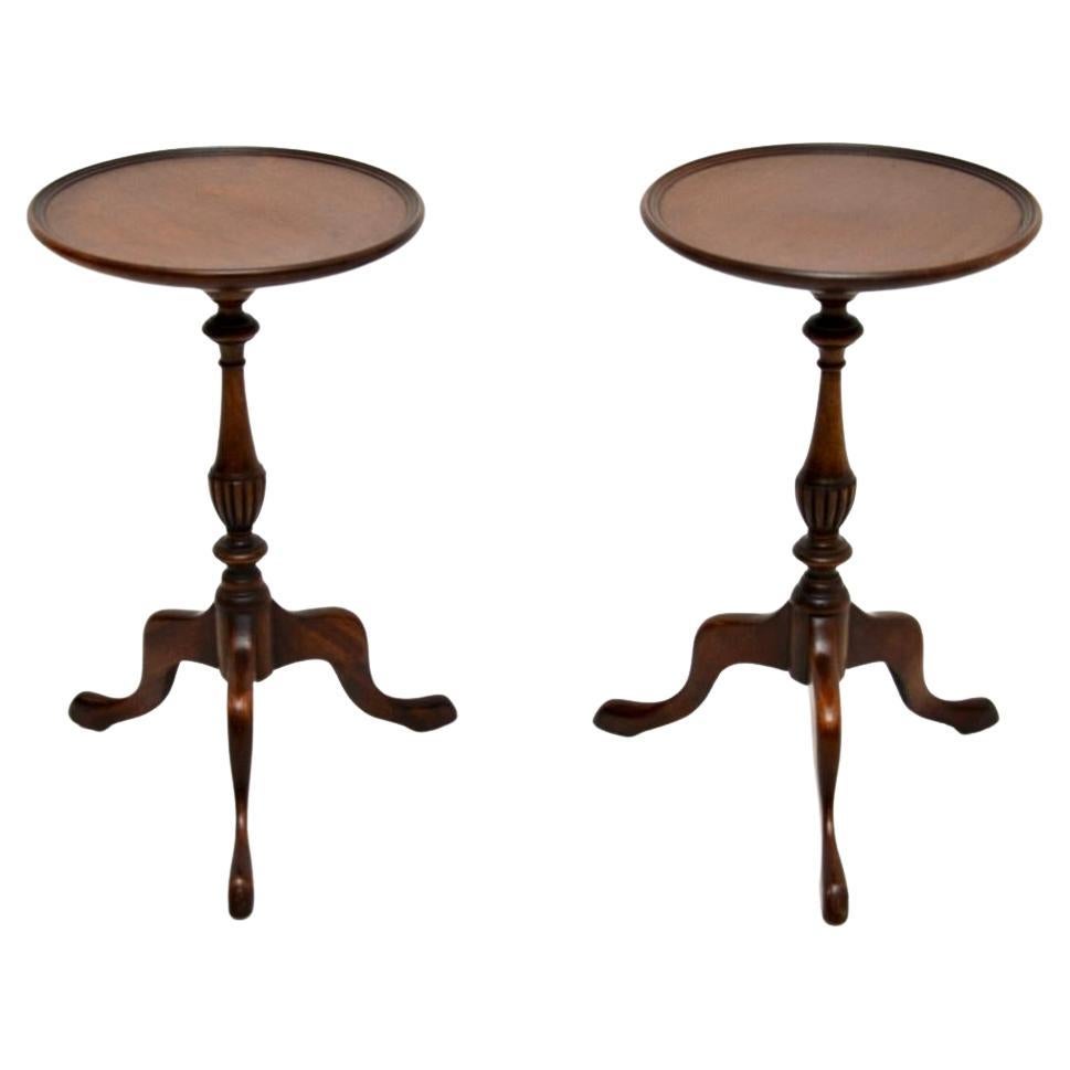 Paire de tables à vin anciennes de style géorgien en vente