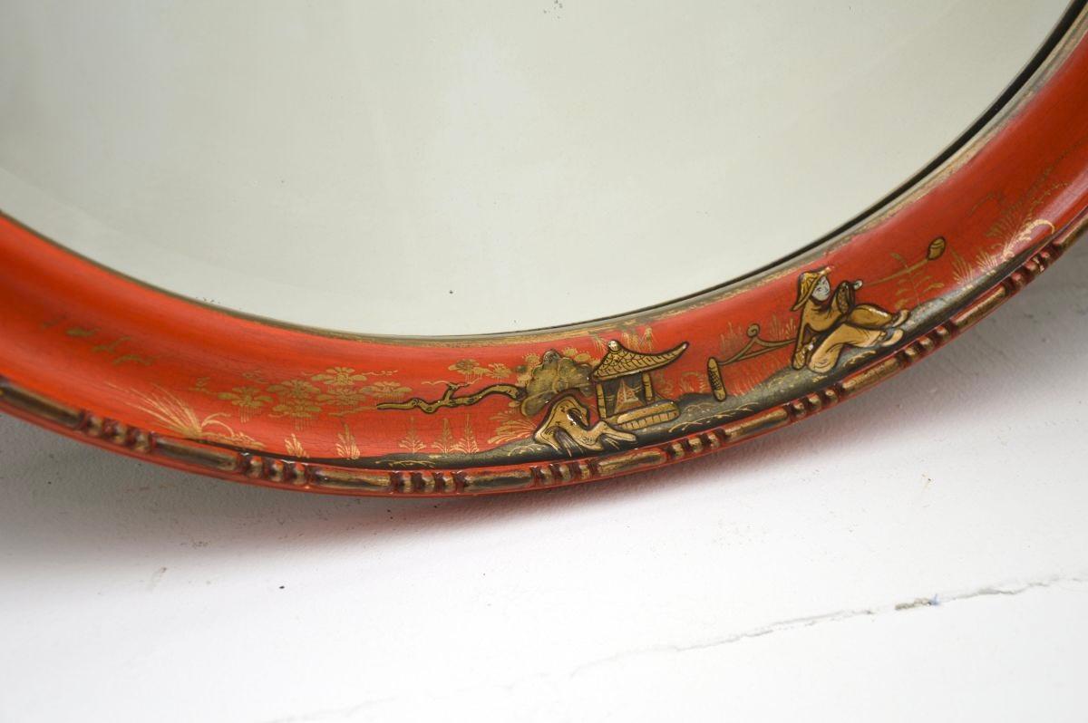 Début du 20ème siècle Miroir chinoiseries laqué ancien en vente