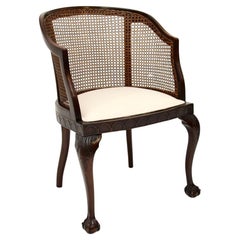Antique Edwardian Caned Armchair
