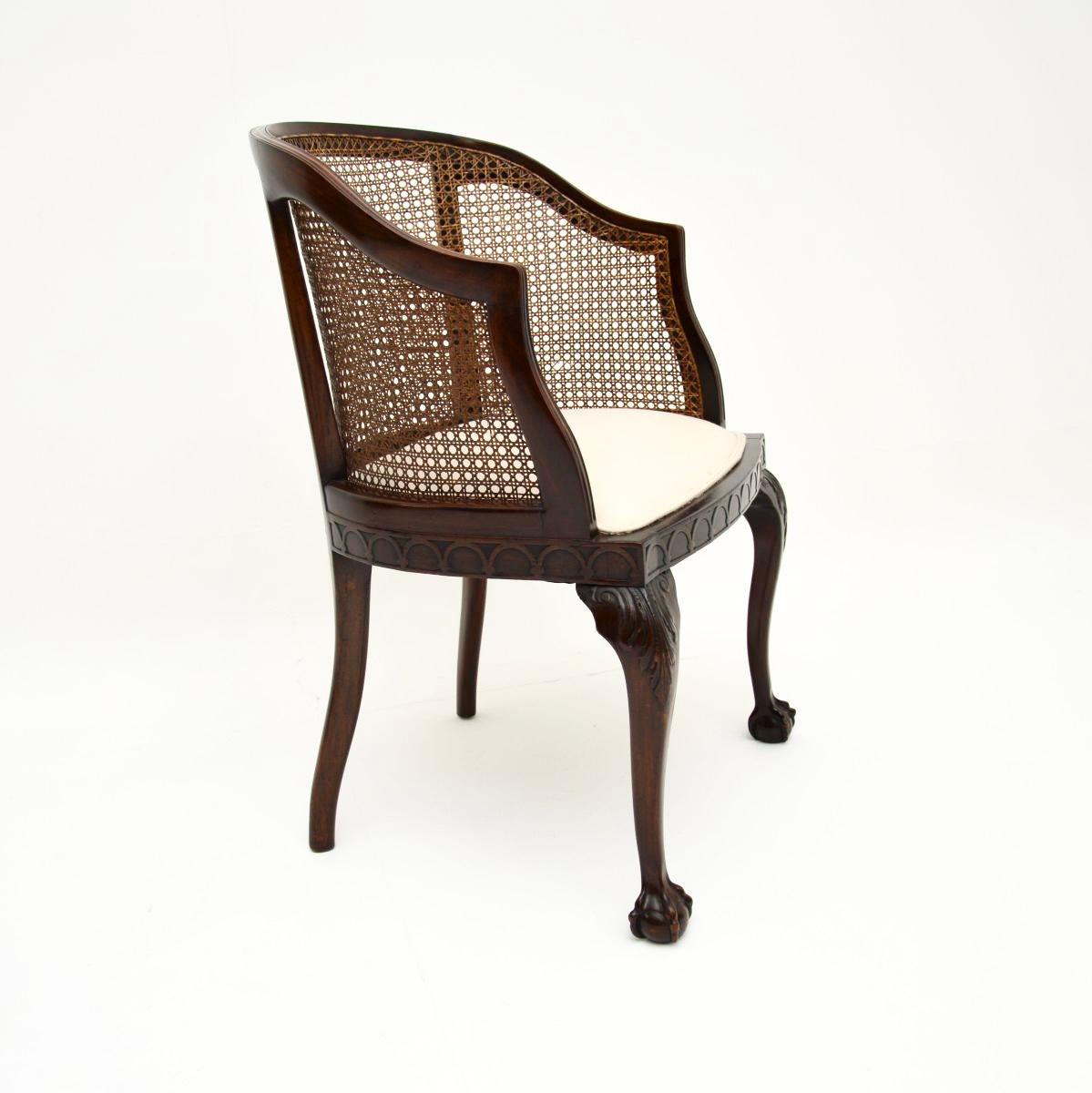 Édouardien Fauteuil canné ancien édouardien en vente