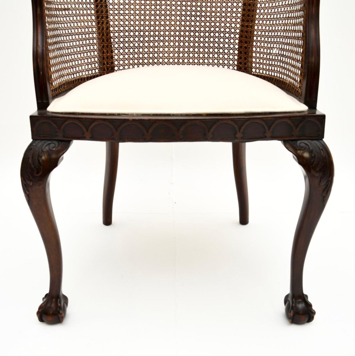 Fauteuil canné ancien édouardien en vente 2