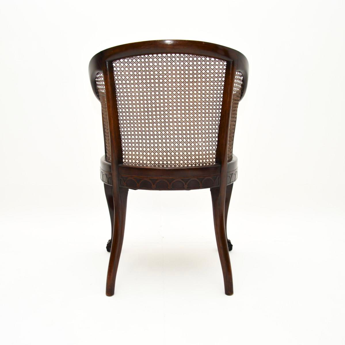 Début du 20ème siècle Fauteuil canné ancien édouardien en vente