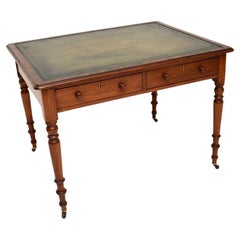 Antique Victorian Leather Top Desk / Writing Table