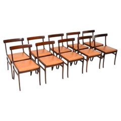 Set of Ten Vintage Danish Dining Chairs by Ole Wanscher