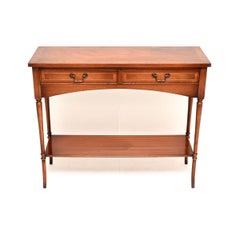 Ancienne table console de style géorgien marqueté