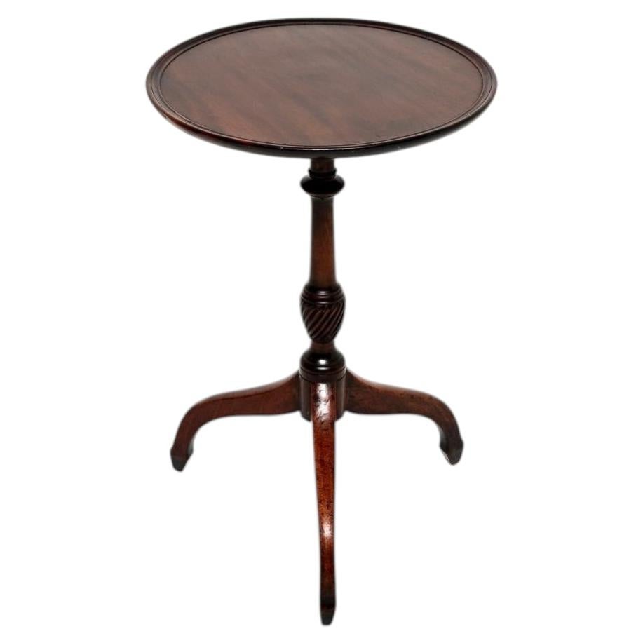 Antique Georgian Period Snap Top Occasional Table For Sale