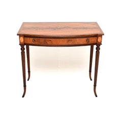 Antique Inlaid Sheraton Style Writing / Side Table
