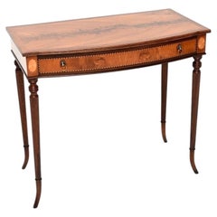 Antique Inlaid Sheraton Style Writing / Side Table