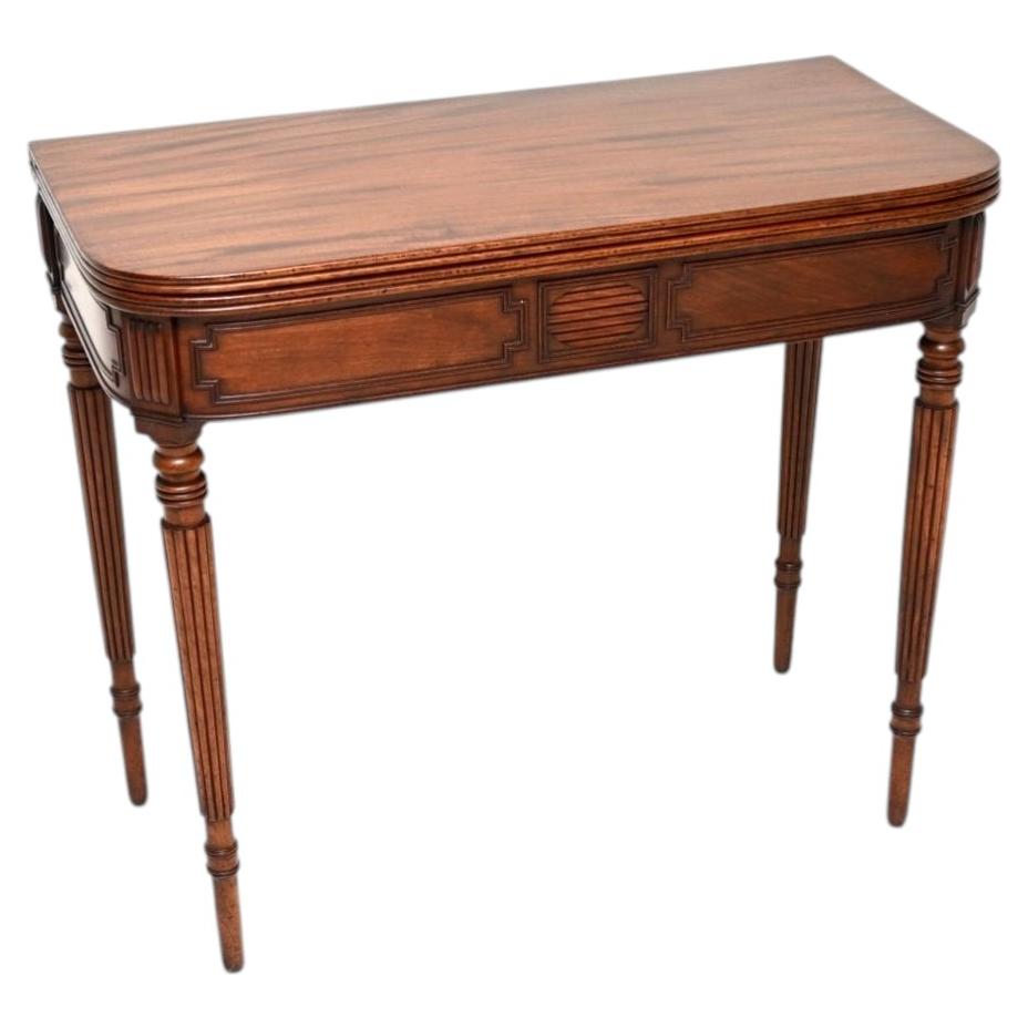 Antique Georgian Period Card / Console Table For Sale