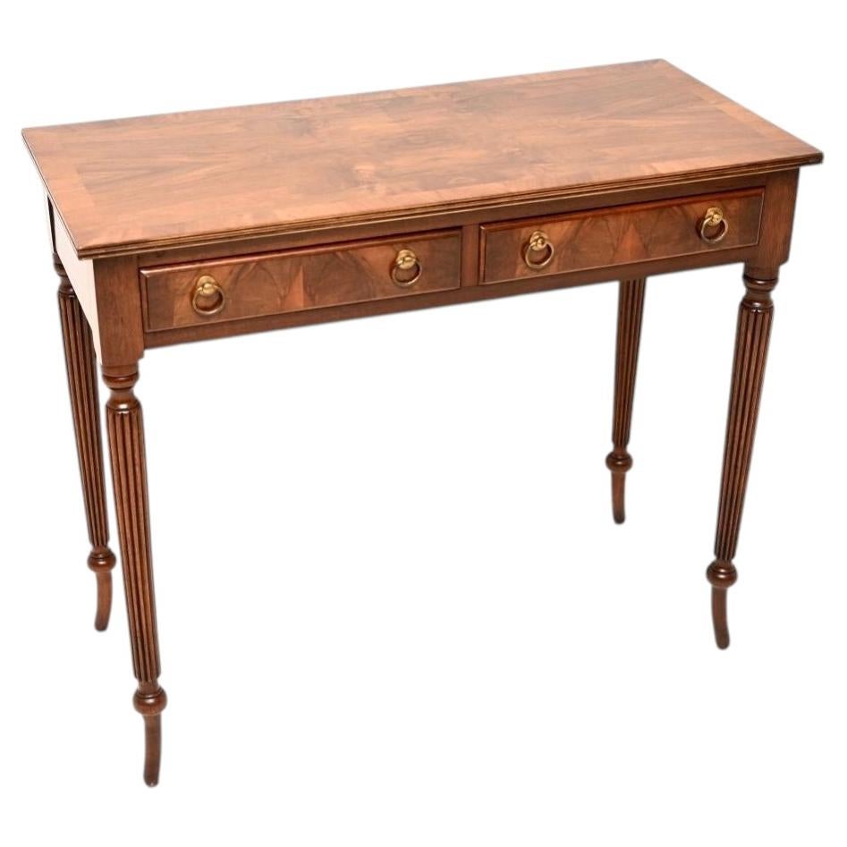 Antique Inlaid Walnut Writing / Side Table