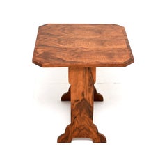 Art Deco Figured Walnut Occasional Drop Leaf Side Table