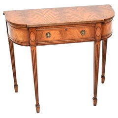 Antique Georgian Style Inlaid Console Table