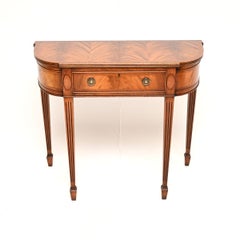 Antique Georgian Style Inlaid Console Table