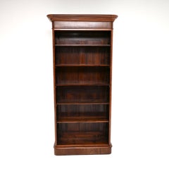 Antique Victorian Open Bookcase