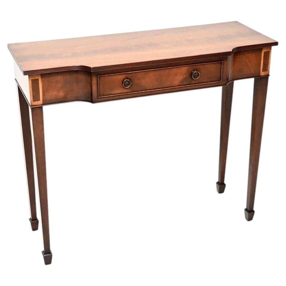 Antique Georgian Style Inlaid Console Table