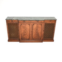 Antique Marble Top Grill Front Sideboard