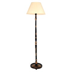 Lampada da terra antica laccata Chinoiserie