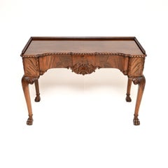 Antique Queen Anne Style Console Table by Hille