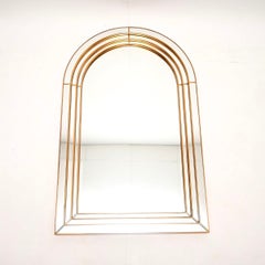 Vintage Arched Bevelled Panel Mirror by Deknudt